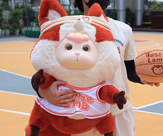 Friend Sheep super plush 1000% seris-BASKETBALL FOX BONANA